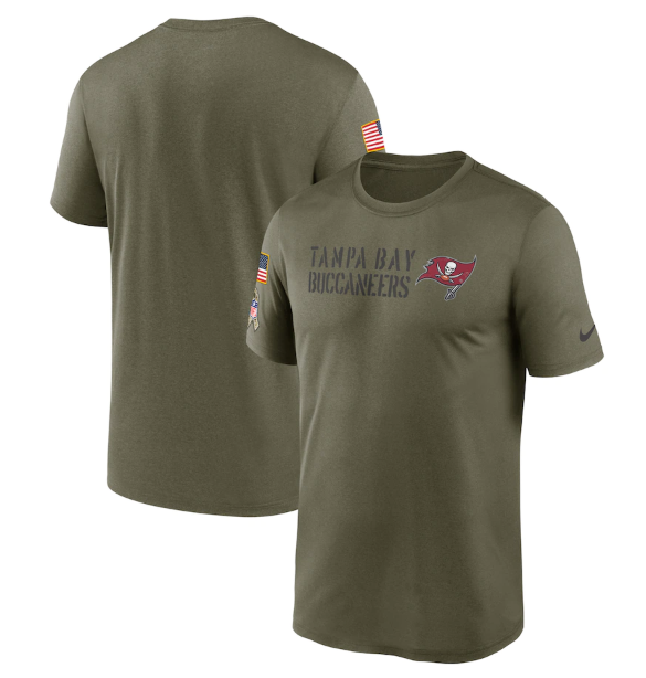 Men's Tampa Bay Buccaneers Olive 2022 Salute to Service Legend Team T-Shirt